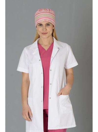Bayan,Tunik Boy, Kısa Kol, Doktor Önlüğü (Alpaka)